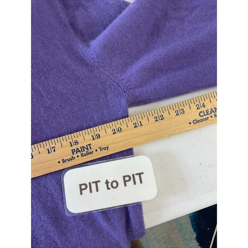 Greyson Womens‎ Purple Wool Cashmere Koko Hoodie Sweater M Golf Casual
